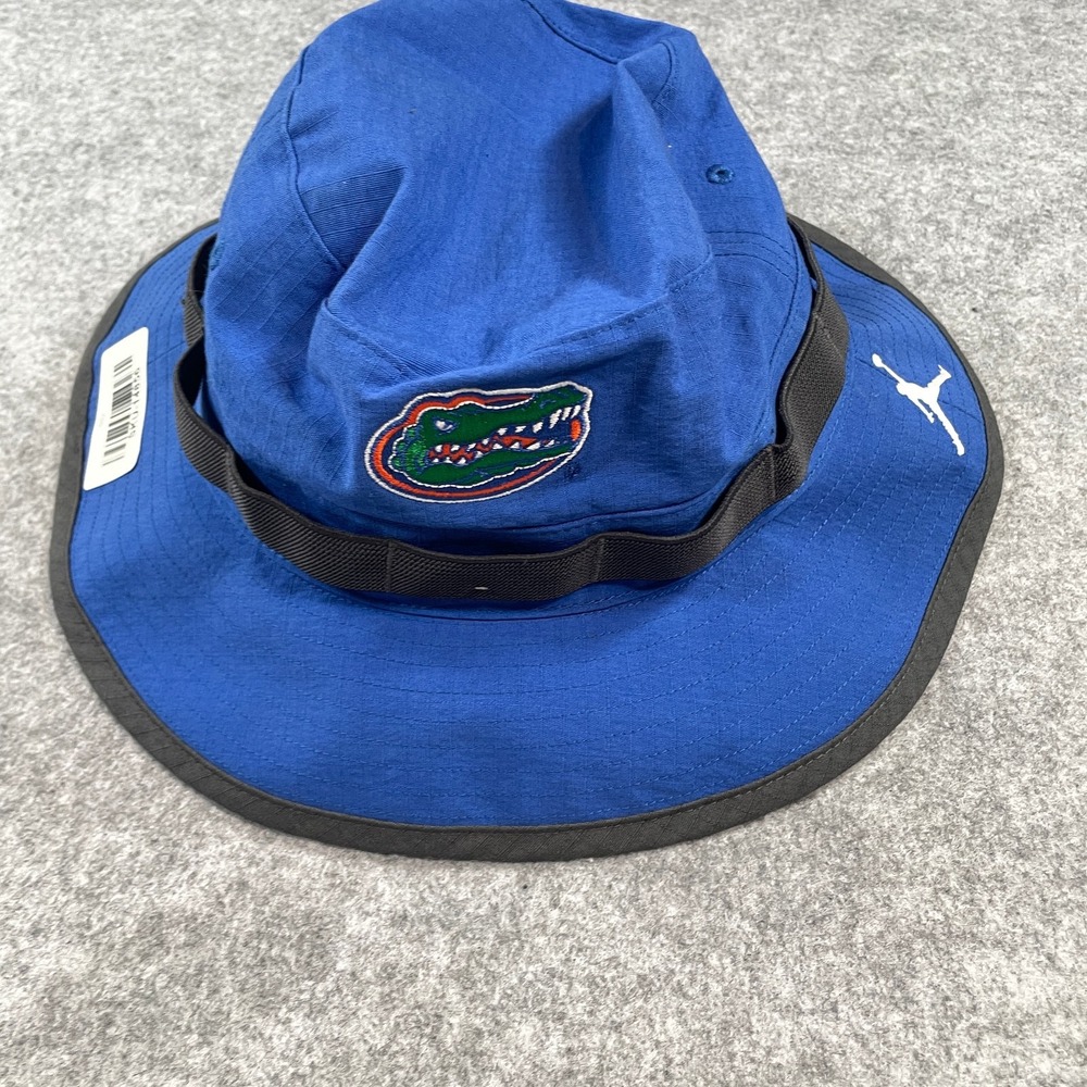 Jordan Mens Florida Gators Bucket Hat OS Blue Dri-FIT Ripstop Boonie Hat